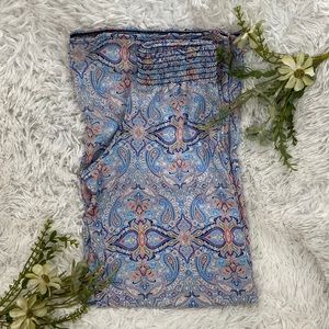 See You Monday Palazzo Paisley Print Wide Leg Pant-Size S